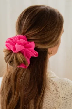 Andi French Fuchsia Scrunchie