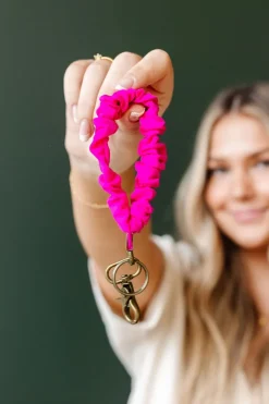Andi Fuchsia Athletic Keychain