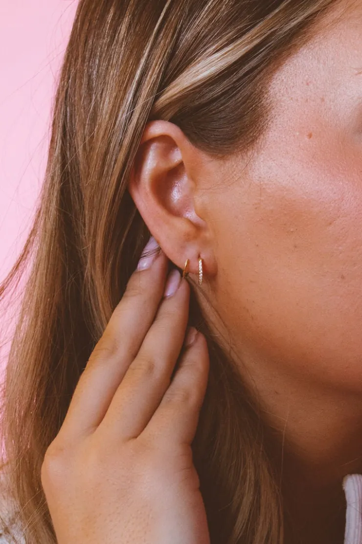 Andi Gem Double Hoop Dupes