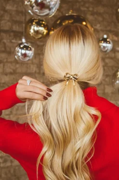 Andi Gilded Bow Ponytail Cuff