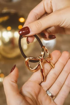 Andi Gilded Bow Ponytail Cuff