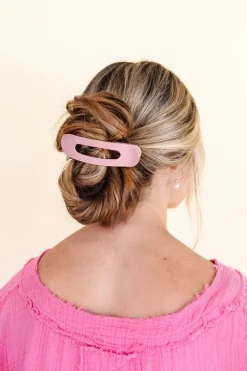 Andi Glossy Flat Claw Clip