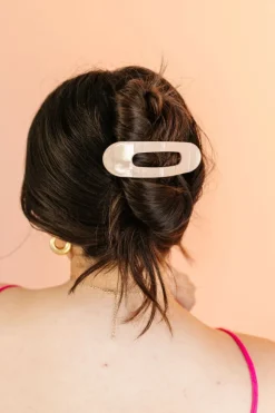 Andi Glossy Flat Claw Clip