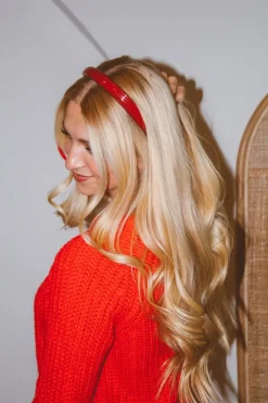 Andi Glossy Leather Headband
