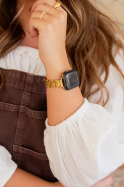 Andi Gold Chain Link Watch Band