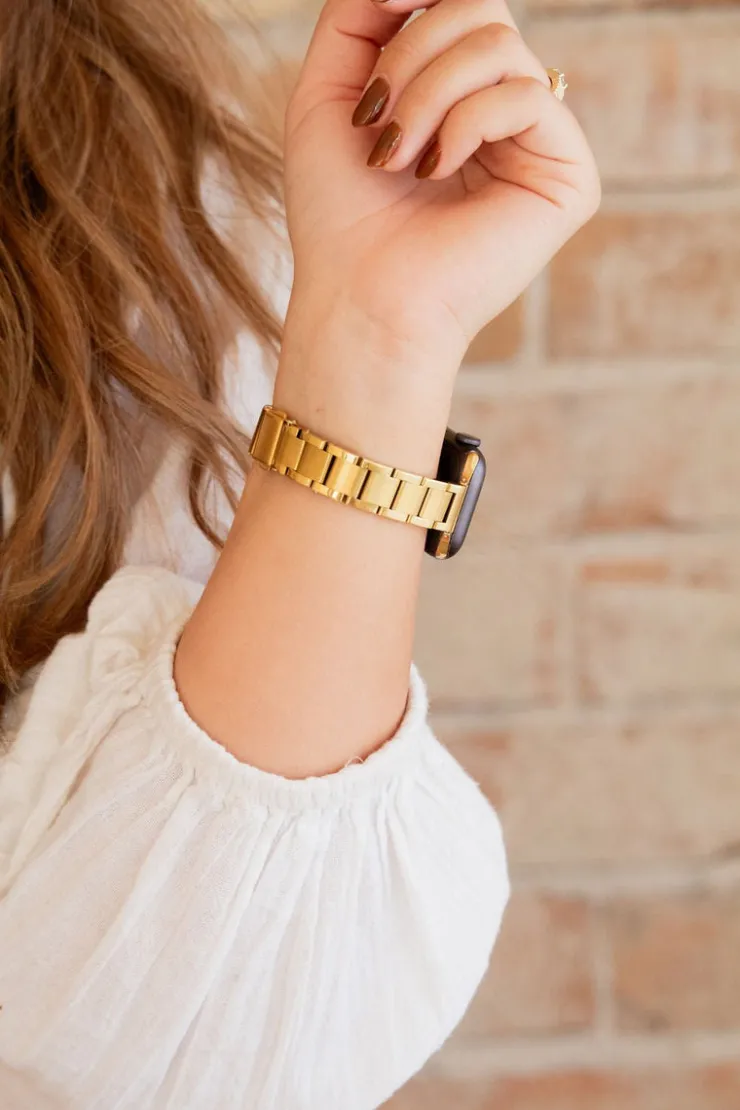 Andi Gold Chain Link Watch Band