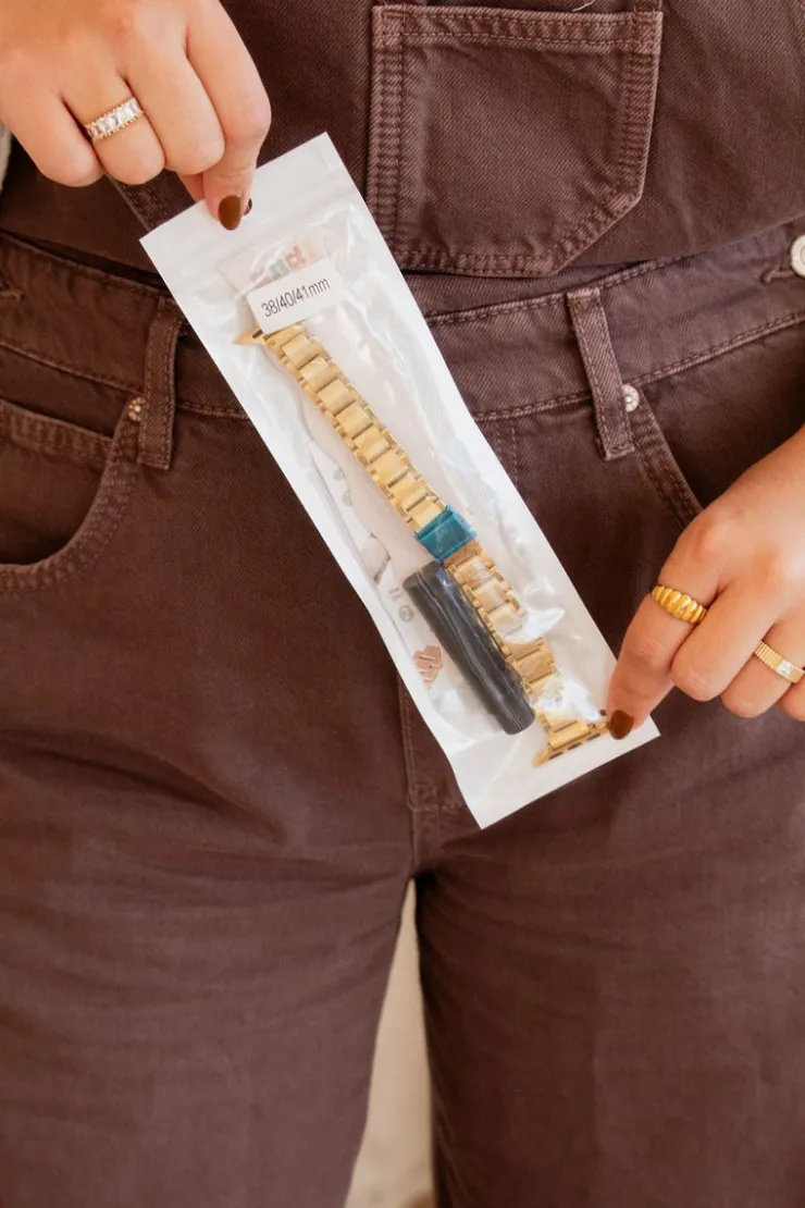 Andi Gold Chain Link Watch Band