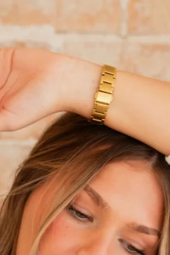 Andi Gold Chain Link Watch Band