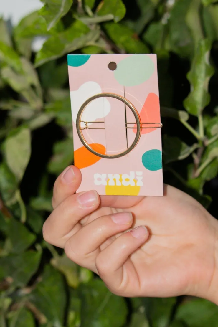 Andi Gold Circle Clip