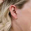 Andi Gold Double Hoop Dupes