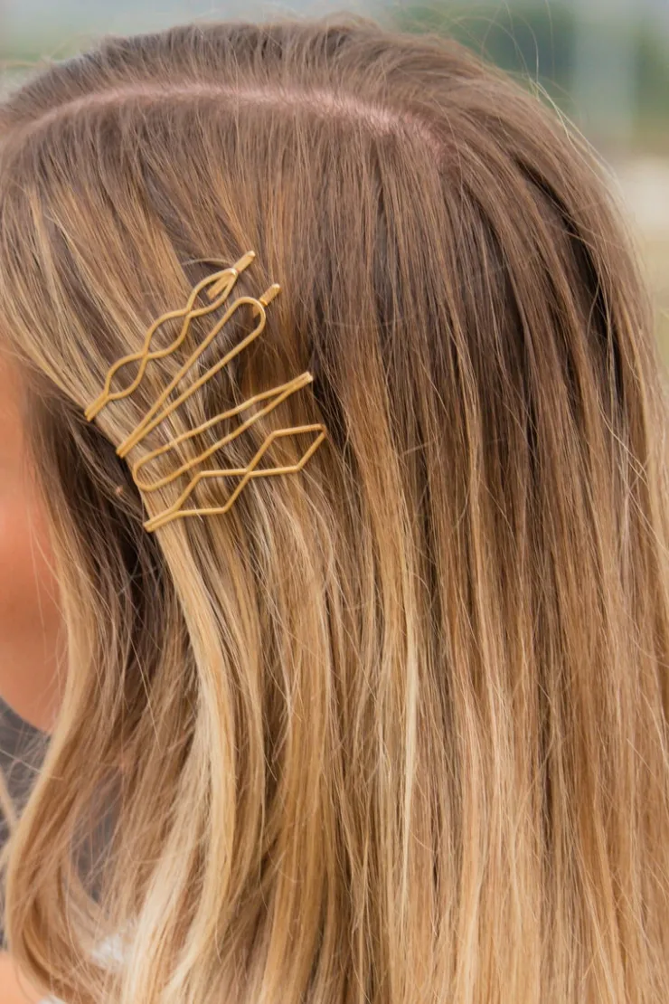 Andi Golden Lasso Bobby Pins