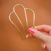 Andi Golden Scalloped Hair Fork