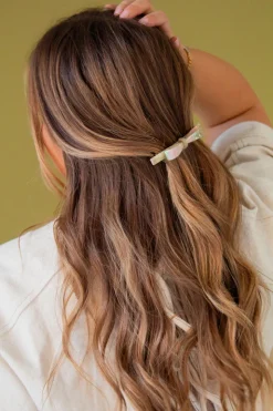 Andi Green Opal Bow Barrette