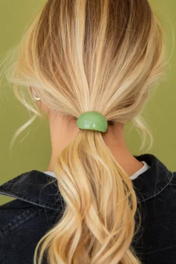 Andi Green Ponytail Cuff