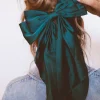 Andi Green Satin Bow