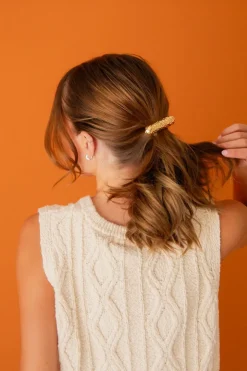 Andi Hammered Barrette