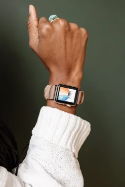 Andi Hazelnut Luxe Scrunchie Band Compatible with Apple Watch