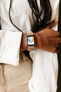 Andi Hazelnut Luxe Scrunchie Band Compatible with Apple Watch