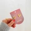 Andi Heart Hoop Earrings