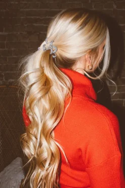 Andi Houndstooth Cord Scrunchies