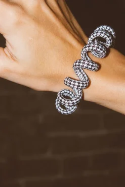 Andi Houndstooth Cord Scrunchies