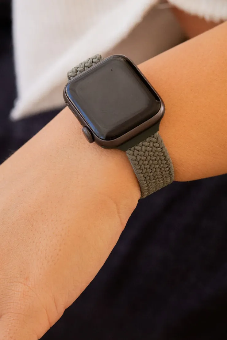 Andi Hunter Thin Weaved Adjustable Elastic Watch Band