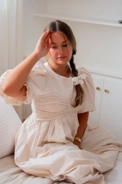 Andi Ivory Bow Scrunchie