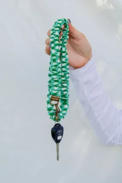 Andi Kelly Green Checkered Lanyard