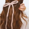 Andi Knit Long Bow Clip