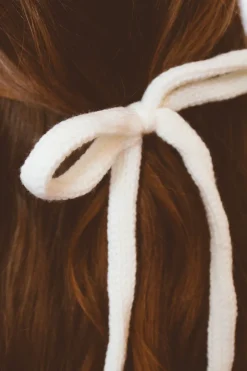 Andi Knit Long Bow Clip