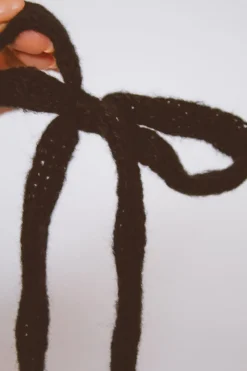 Andi Knit Long Bow Clip