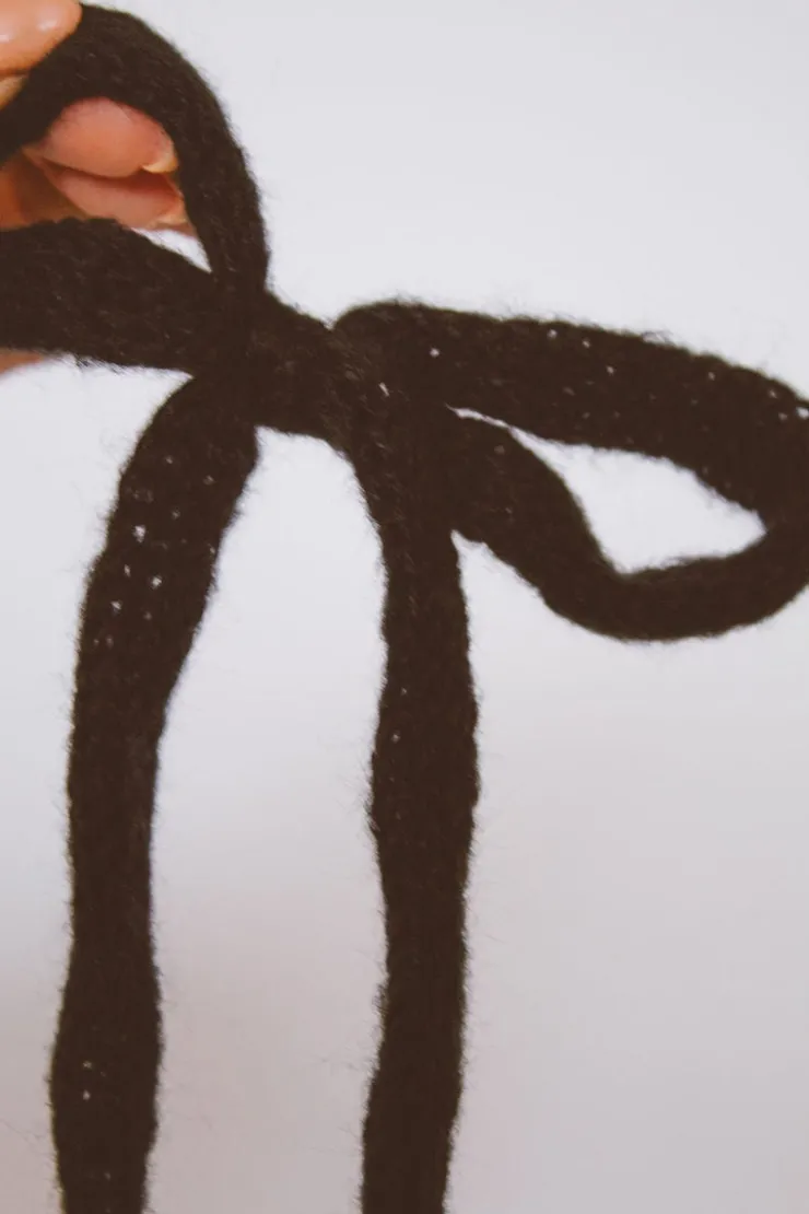 Andi Knit Long Bow Clip