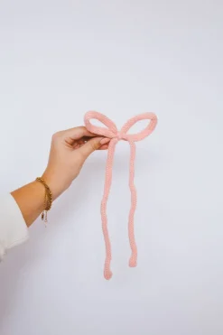 Andi Knit Long Bow Clip
