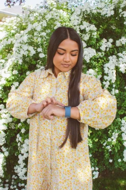 Andi Lagoon Blue Adjustable Elastic Watch Band