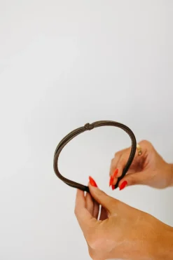 Andi Leather Knot Headband