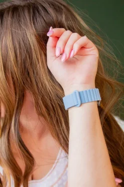 Andi Light Blue Magnetic Loop Watch Band