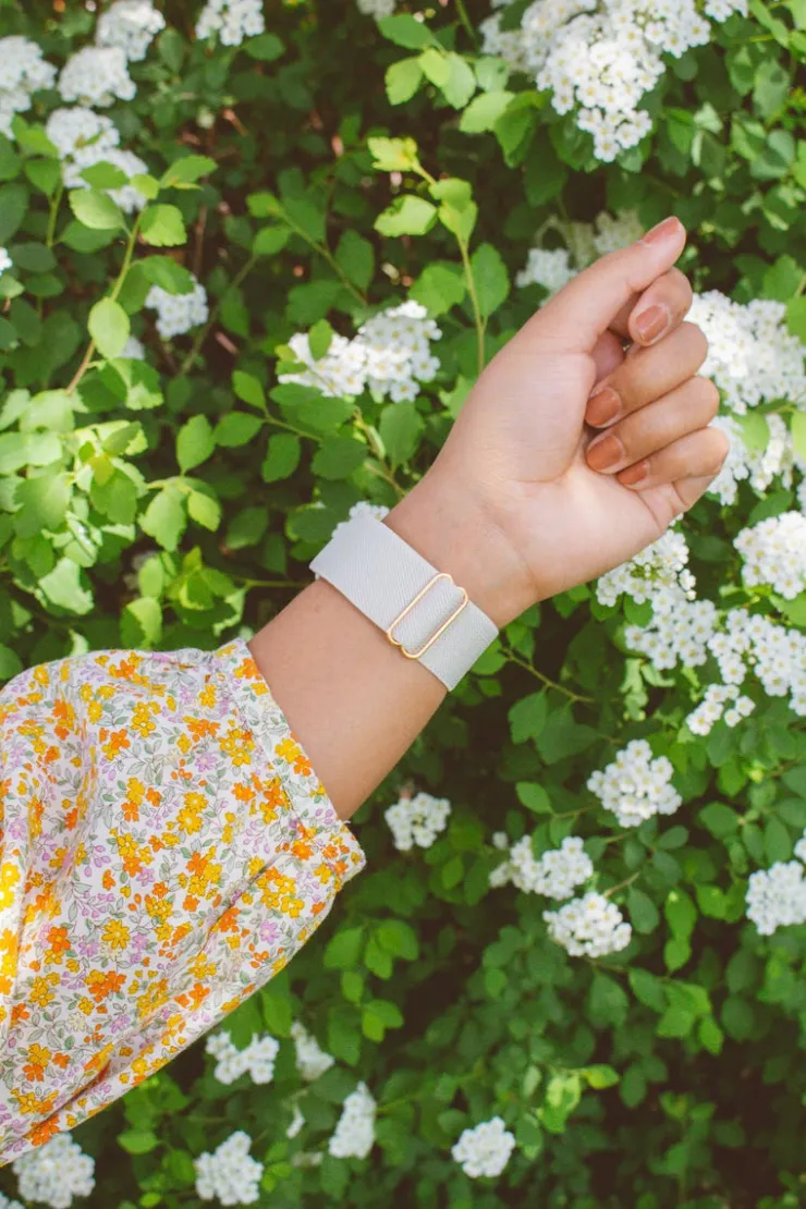 Andi Linen Adjustable Elastic Watch Band