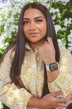 Andi Linen Adjustable Elastic Watch Band
