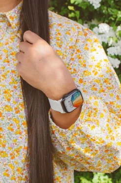 Andi Linen Adjustable Elastic Watch Band