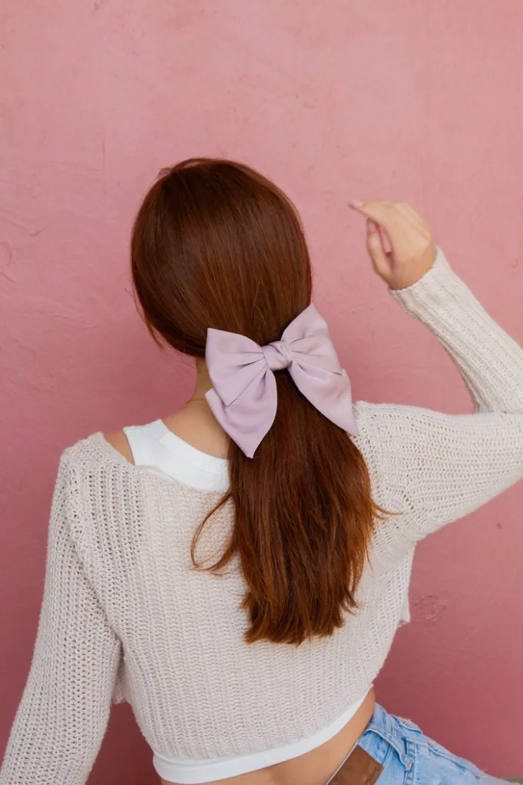 Andi Mabel Satin Bow Clip