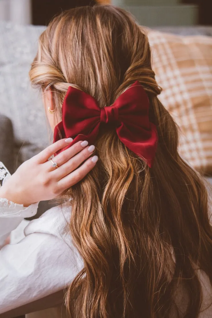 Andi Mabel Satin Bow Clip