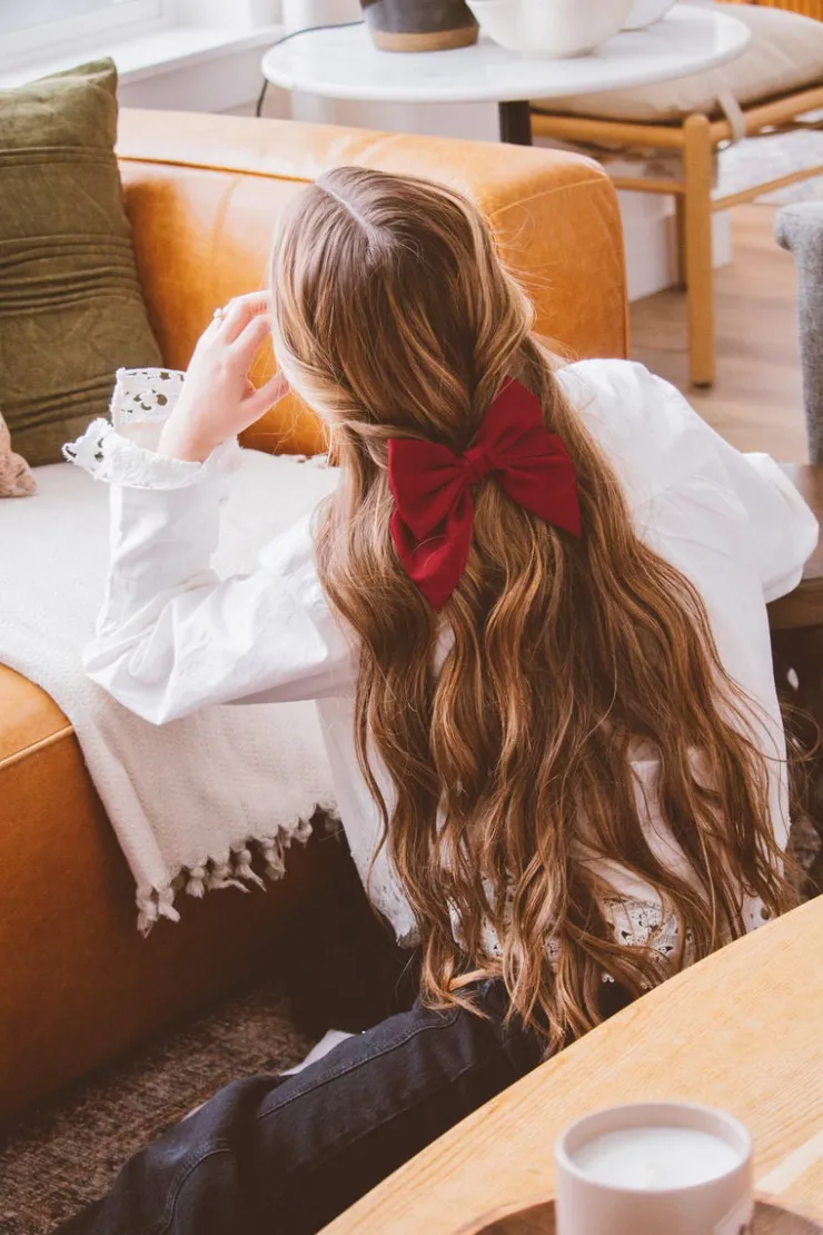 Andi Mabel Satin Bow Clip