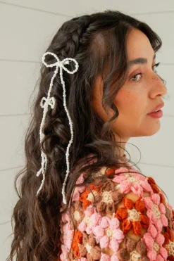 Andi Maizie Pearl Bow Clips 2-Pack