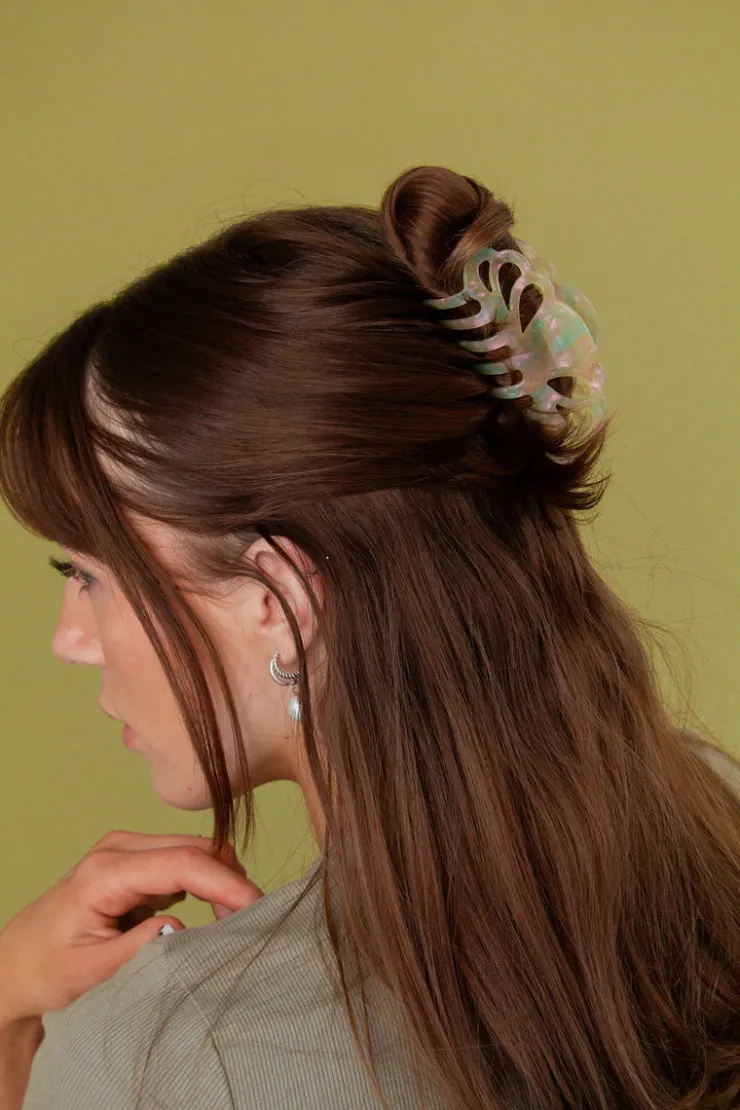 Andi Marbled Crown Claw Clip