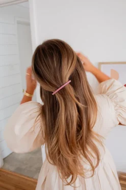 Andi Mauve Long Barrette