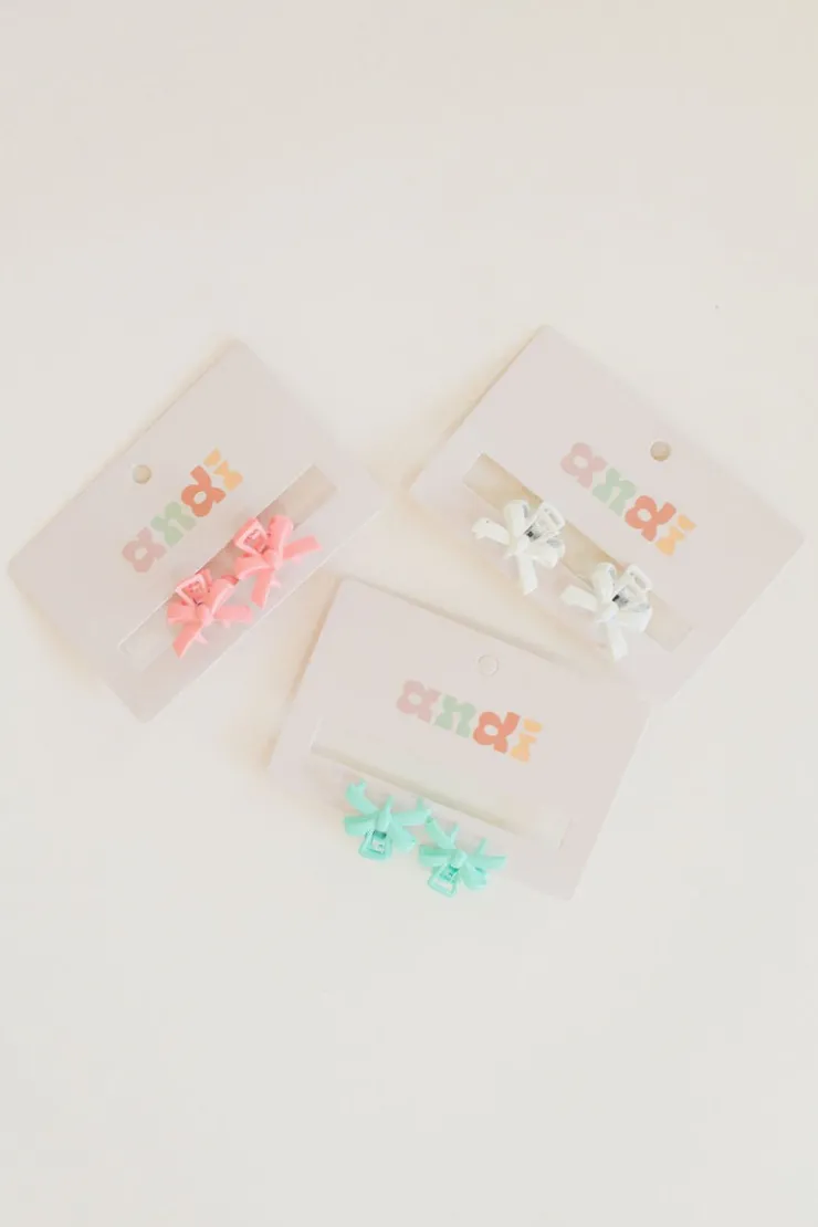 Andi Mini Metal Bow Claw Clips