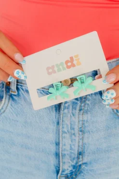 Andi Mini Metal Bow Claw Clips