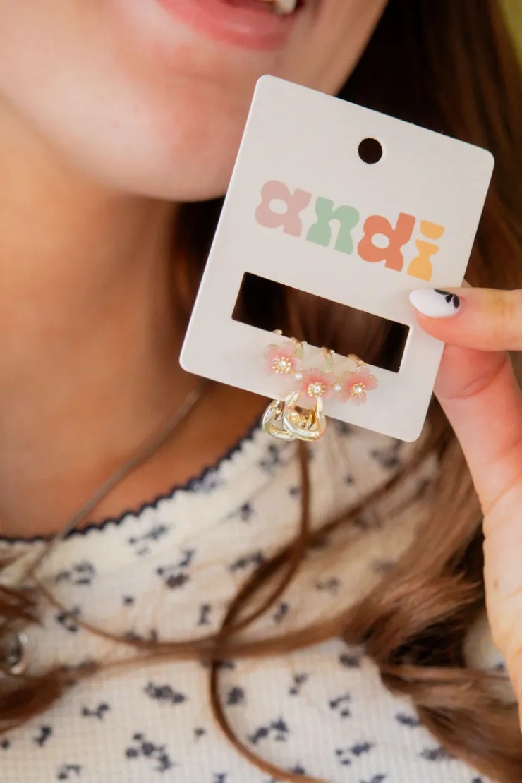 Andi Mini Trio Flower Claw Clip