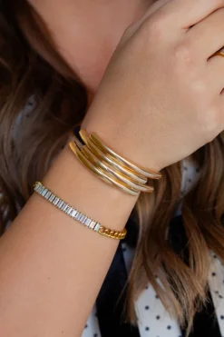Andi Minimal Gold Ponytail Cuff