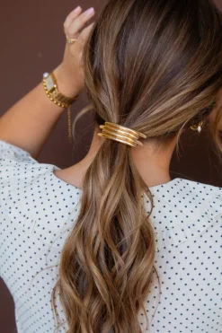 Andi Minimal Gold Ponytail Cuff